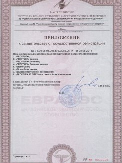2015.03.25 Ессентуки - Приложение к сертификату, Профили поливинилхлоридные системы Rehau.